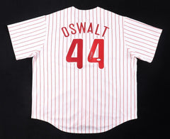 Roy Oswalt Signed Philadelphia Phillies Majestic Jersey (JSA COA)  2005 NLCS MVP