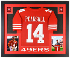 Ricky Pearsall Signed San Francisco 49ers 35"x43" Framed Jersey (Beckett) W.R.