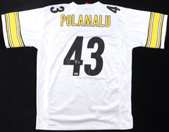 Troy Polamalu Signed Pittsburgh Steelers Jersey (Beckett) 8xPro Bowl Defsve Back