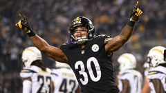 James Conner Signed Steelers Black Jersey (TSE Holo) Pittsburgh #1 Running Back