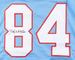 Billy "White Shoes" Johnson Signed Houston Oilers Jersey (JSA) 3×Pro Bowl W.R.