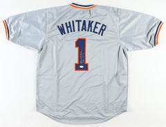 Lou Whitaker Signed Detroit Tigers Road Jersey Inscribed "1984 WSC" (JSA COA)