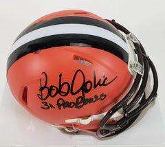 Bob Golic “3x Pro Bowls” Signed Cleveland Browns Speed Mini Helmet (JSA COA)