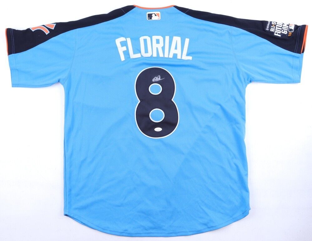 Estevan Florial Signed New York Yankees 2017 MLB Futures Game Jersey (JSA)