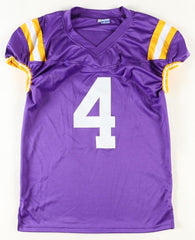 C J Daniels Signed LSU Tigers Purple Jersey (Beckett) Senior Wide Receiver