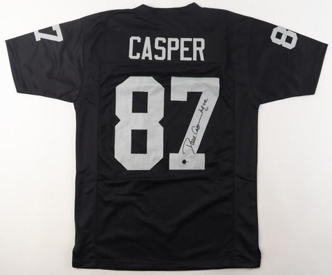 Dave Casper Signed Oakland Raiders Jersey Inscribed "HOF 02"(Beckett) 5xPro Bowl