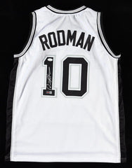 Dennis Rodman Signed San Antonio Spurs Jersey (JSA COA) 5xNBA Champion Forward