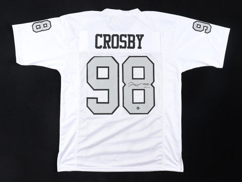 Maxx Crosby Signed Las Vegas Raiders Jersey (Beckett) 2019 4th Rnd Draft Pick DE