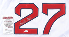 Carlton Fisk Signed Boston Red Sox Home Jersey (JSA COA) Rookie of the Year 1972