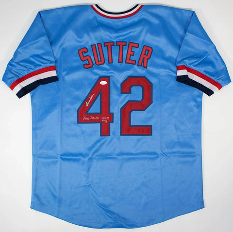 Bruce Sutter Signed St. Louis Cardinals Jersey “300 Saves, H.O.F. 2006”(JSA COA)