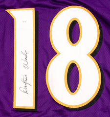 Dayton Wade Signed Baltimore Ravens Jersey (JSA) Rookie Wide Receiver