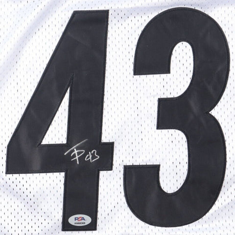 Troy Polamalu Signed Pittsburgh Steelers Jersey (Beckett) 8xPro Bowl Defsve Back