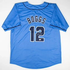 Wade Boggs Signed Tampa Bay Rays Jersey (JSA COA) Joined 3000 Hit Club as a Ray