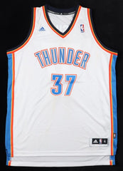 Derek Fisher Signed Oklahoma City Thunder Jersey (JSA COA) 1996 1st Round PK L.A