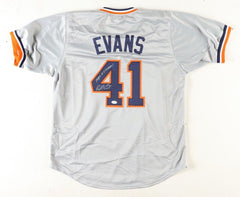 Darrell Evans Signed Detroit Tigers Jersey Inscribed 1984 W.S. Champs! (JSA COA)