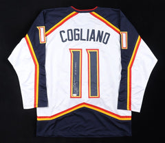 Andrew Cogliano Signed Colorado Rockies Throwback Jersey "22 SC Champs"/ JSA COA
