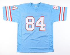 Billy "White Shoes" Johnson Signed Houston Oilers Jersey (JSA) 3×Pro Bowl W.R.