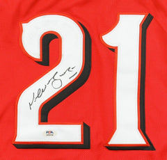 Michael Lorenzen Signed Cincinnati Reds Jersey (PSA) Pitcher / Outfielder