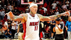 Chris Andersen Signed Miami Heat Adidas Birdman Jersey Inscribed "Bird"(Beckett)
