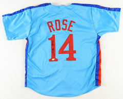 Pete Rose Signed Montreal Expos Jersey (JSA) MLB's All-Time Hit Leader/ 4256