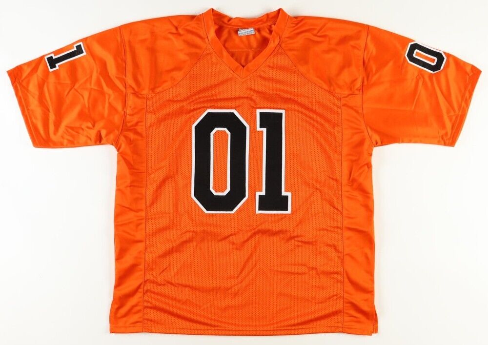 John Schneider, Catherine Bach, Tom Wopat Signed The Dukes of Hazzard Jersey JSA