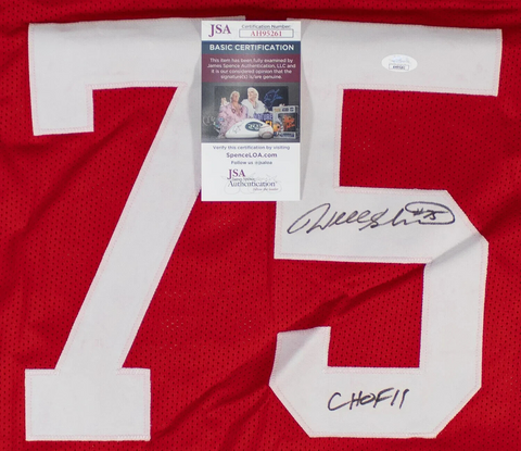 Will Shields Signed Nebraska Cornhuskers Jersey (JSA COA) Chiefs O-Line HOF 2015