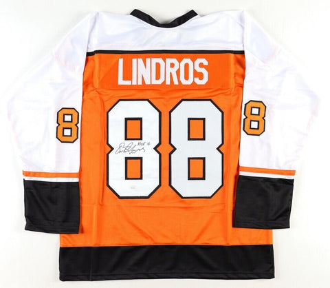 Eric Lindros Signed Philadelphia Flyers Jersey "HOF 16" (JSA COA) NHL/ 1992–2007