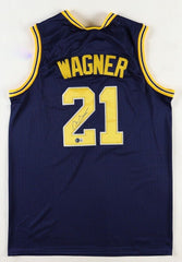 Franz Wagner Signed Michigan Wolverines Jersey (Beckett) Magic 1st Rnd Pick 2021