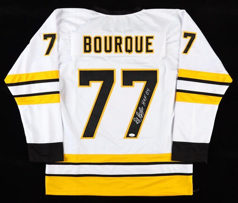 Ray Bourque Signed Boston Bruins Throwback Jersey Inscribed "HOF 04" (JSA COA)