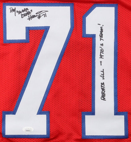 Ray "Sugar Bear" Hamilton Signed New England Patriots Jersey (JSA)