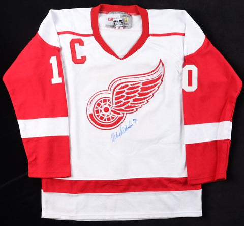 Alex Delvecchio Signed Detroit Red Wings Jersey (Beckett) NHL Career 1951-1973