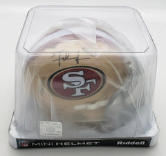 Frank Gore Signed San Francisco 49ers Speed Mini Helmet (Beckett) 5xPro Bowl R.B