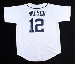 Glenn Wilson Signed Detroit Tigers Jersey (PSA) 1980 1st Round Draft Pick