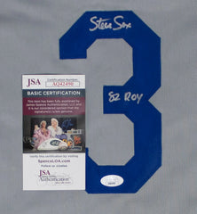 Steve Sax Signed Los Angeles Dodgers Jersey Inscribed “82 ROY”(JSA COA) 2nd Base