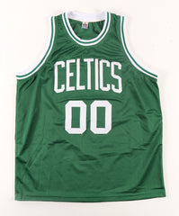 Robert Parish Signed Boston Celtics Jersey (PSA COA) 4XNBA Champion Center/ HOF