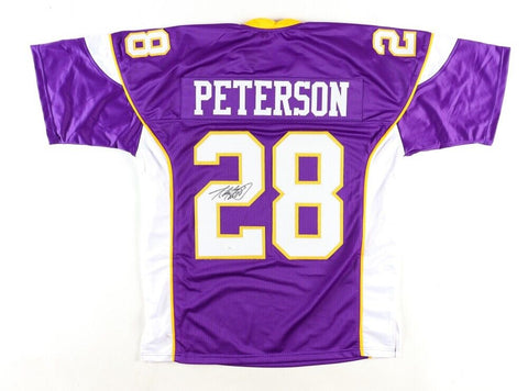 Adrian Peterson Signed Minnesota Vikings Jersey (JSA COA) NFL MVP 2012 / R.B.