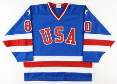 1980 Team USA Miracle on Ice Signed Jersey (Beckett) Autographed by 19 /See List