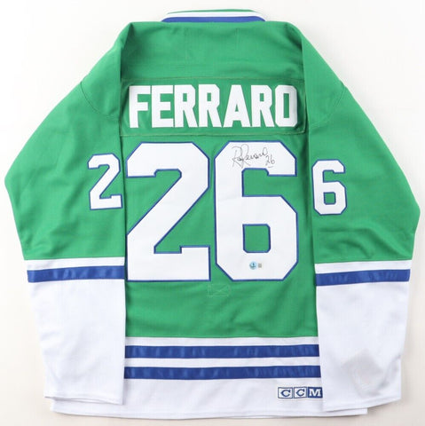 Ray Ferraro Signed Hartford Whalers Jersey (Beckett) NHL Career 1894–2002