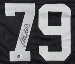 Bob Golic Signed Los Angeles Raiders Jersey (Beckett) 3×Pro Bowl Def. Tackle