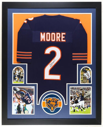 D J Moore Signed Bears 35x43 Framed Jersey (JSA) Chicago Bears #1 Wide Receiver