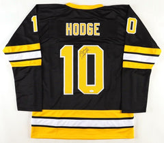 Ken Hodge Jr. Signed Boston Bruins Throwback Jersey (JSA) Son of Bruin Ken Hodge