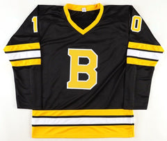 Ken Hodge Jr. Signed Boston Bruins Throwback Jersey (JSA) Son of Bruin Ken Hodge