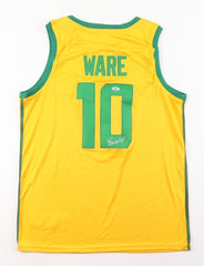 Kel'el Ware Signed Oregon Ducks Jersey (PSA) 2022 FIBA / USA Gold Medal Winner