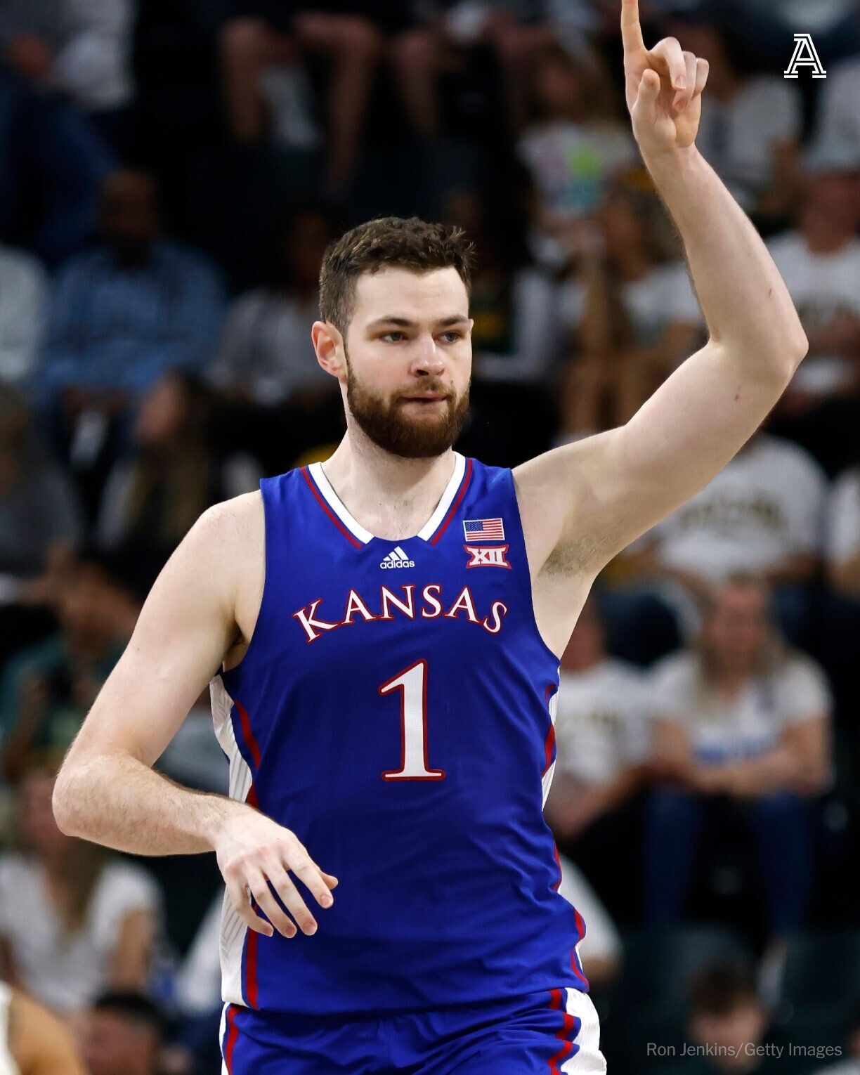 Hunter Dickinson Signed Kansas Jayhawks Jersey (Beckett)