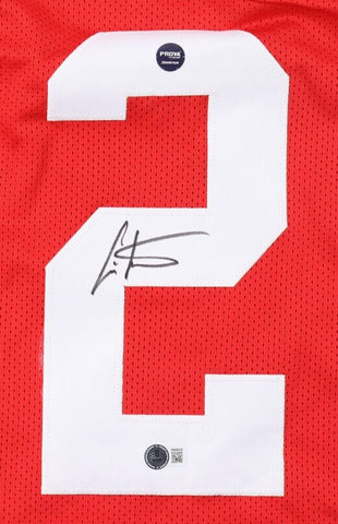 Cris Carter Signed Ohio State Buckeyes Jersey (Beckett) Minnesota Vikings W.R.