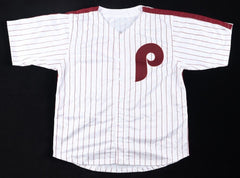 Bob Boone Signed Philadelphia Phillies Pinstriped Jersey (PSA COA) 1980 Champion