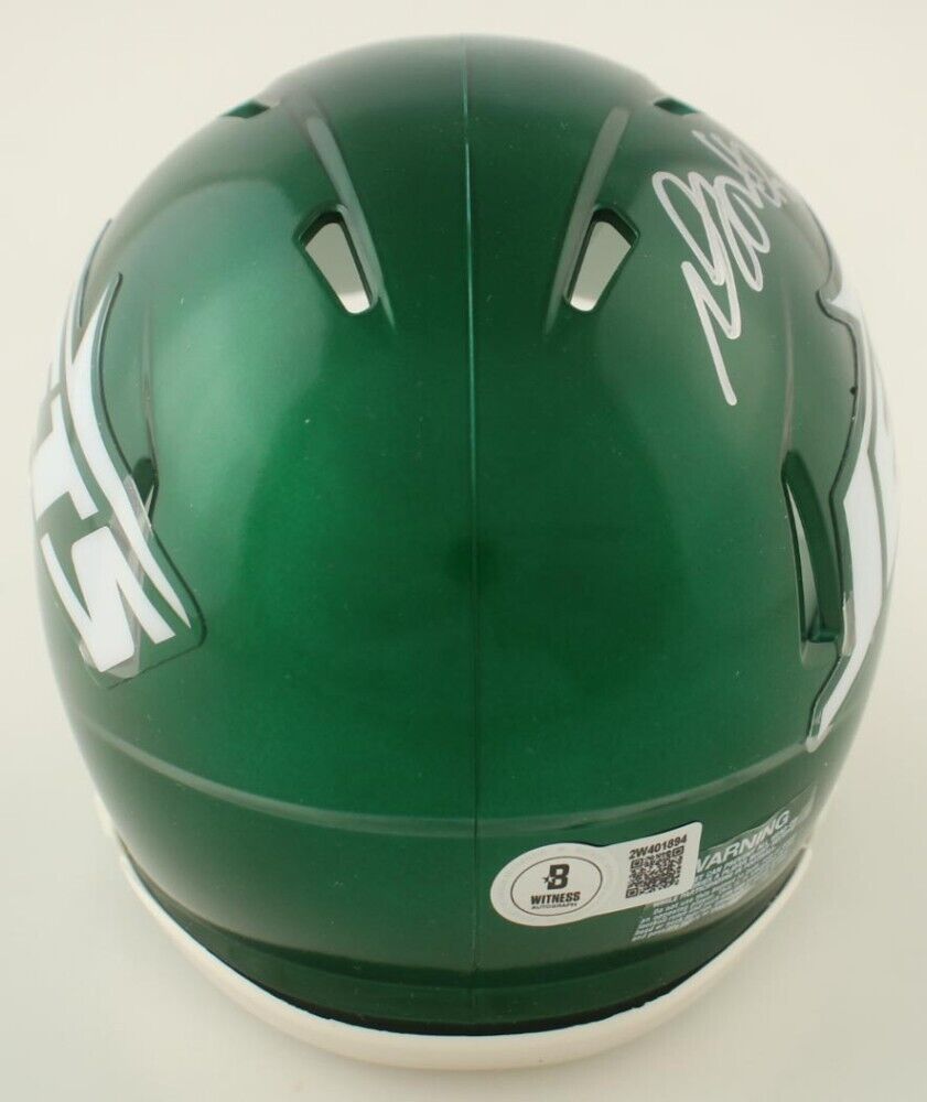 Davante Adams Signed New York Jets Speed Mini Helmet (Beckett) 6xPro Bowl W.R.