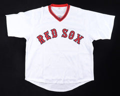 Carlton Fisk Signed Boston Red Sox Home Jersey (JSA COA) Rookie of the Year 1972