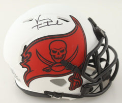 Vinny Testaverde Signed Tampa Bay Buccaneers Mini Helmet (Beckett) 2xPro Bowl QB