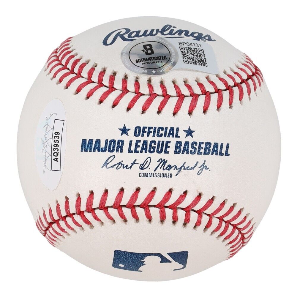 Popular Mark Grace autograph baseball with JSA COE